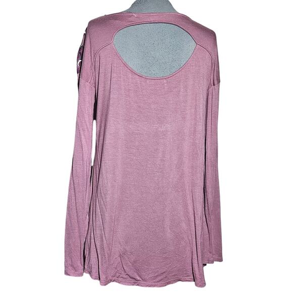 Long Sleeve Cutout Blouse Size Small - Picture 2 of 4